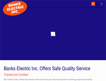 Tablet Screenshot of bankselectricinc.com